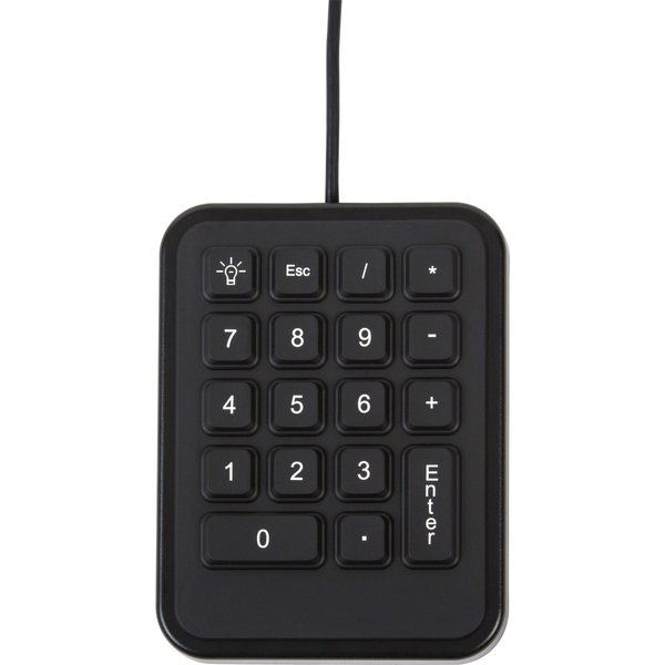 Ikey Mobile Numeric Keypad w/ Vesa Mounting Pattern And Green Backlighting IK-18-USB
